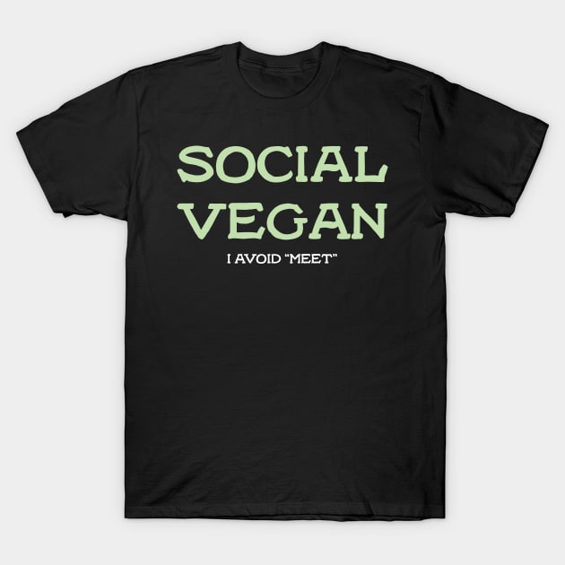 Social Vegan T-Shirt by WMKDesign